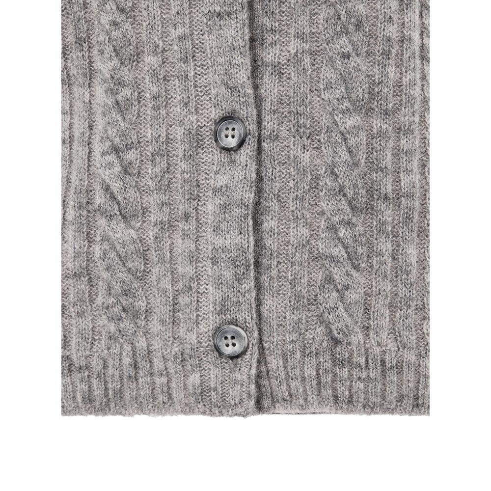 Gran Sasso Gray Wool Cardigan - Zeiniez