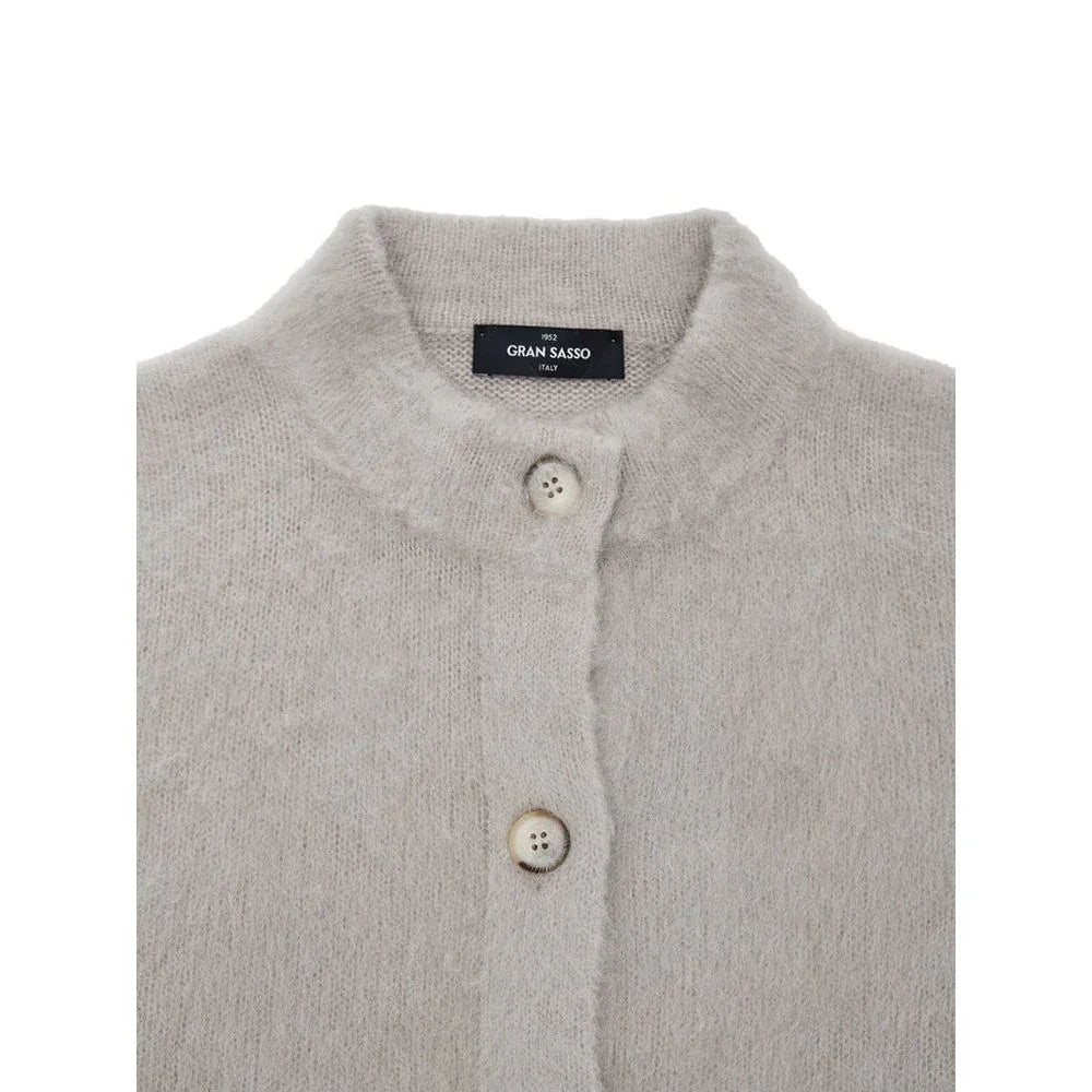 Gran Sasso Beige Wool Cardigan - Zeiniez