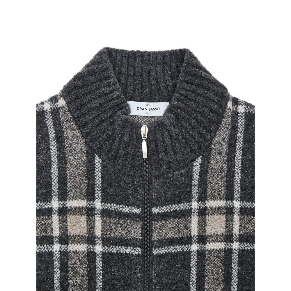 Gran Sasso Gray Wool Robe - Zeiniez