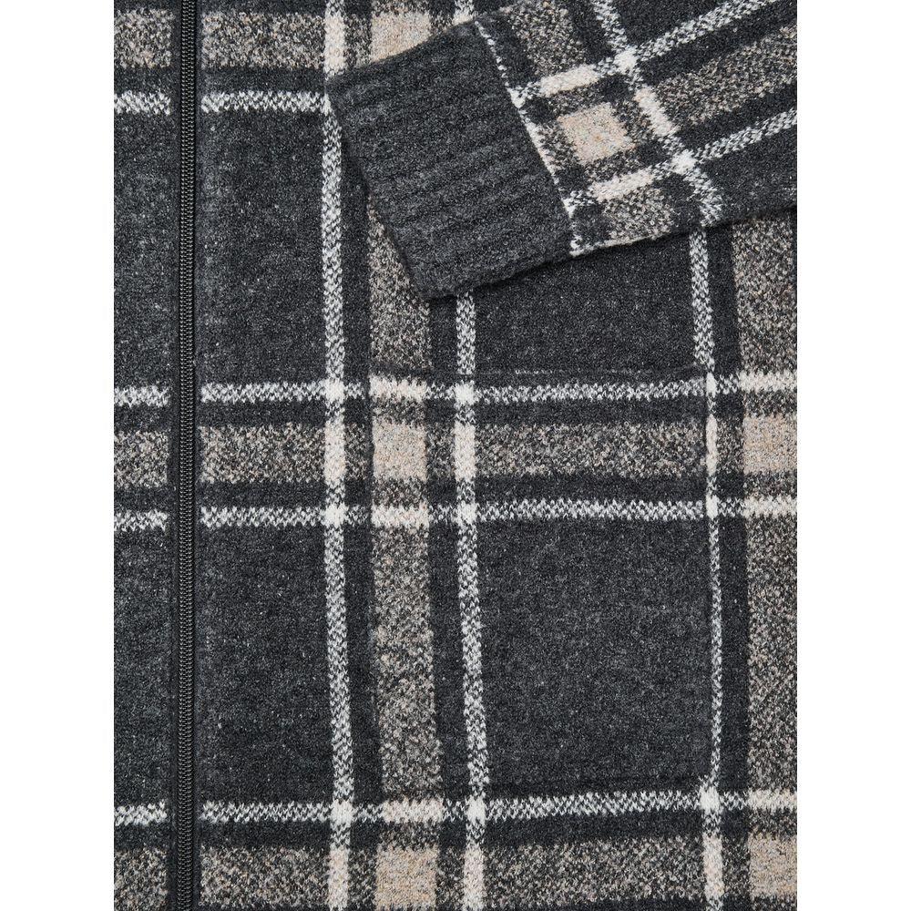 Gran Sasso Gray Wool Robe - Zeiniez