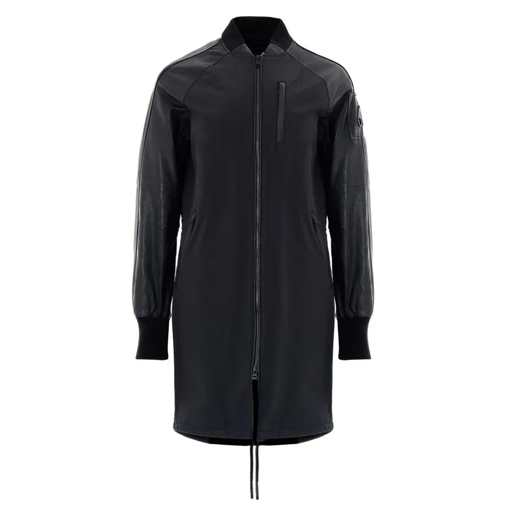 Moose Knuckles Black Cotton Parka - Zeiniez