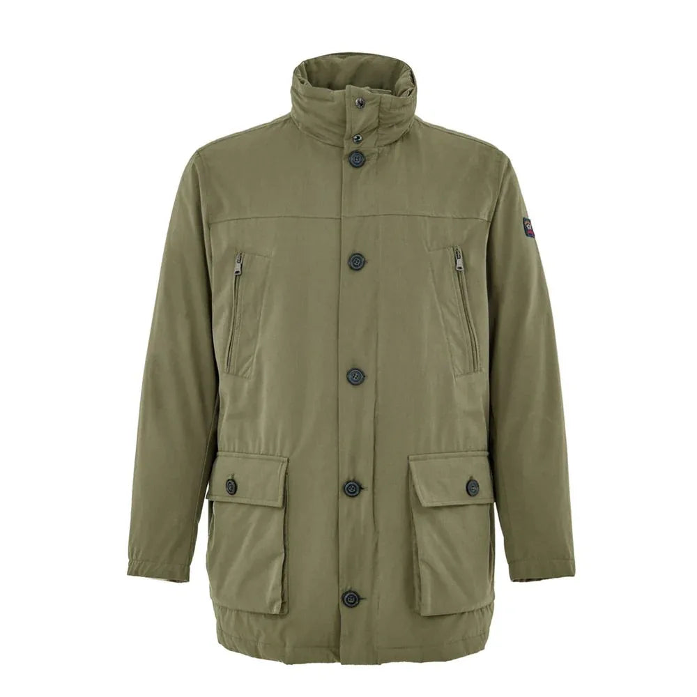 Paul & Shark Green Polyester Coat - Zeiniez