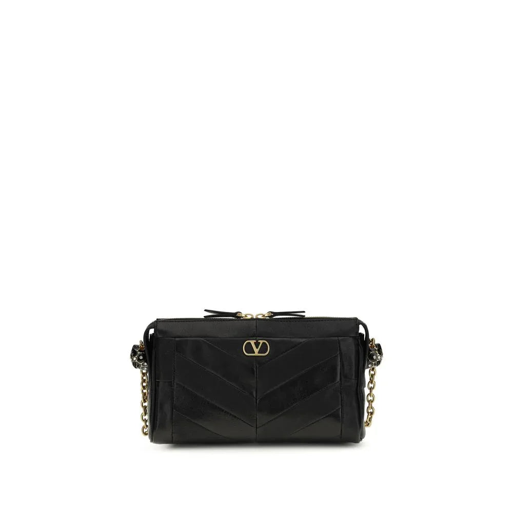 Valentino Garavani Black Lamb Ovis Aries Aries Shoulder Bag - Zeiniez