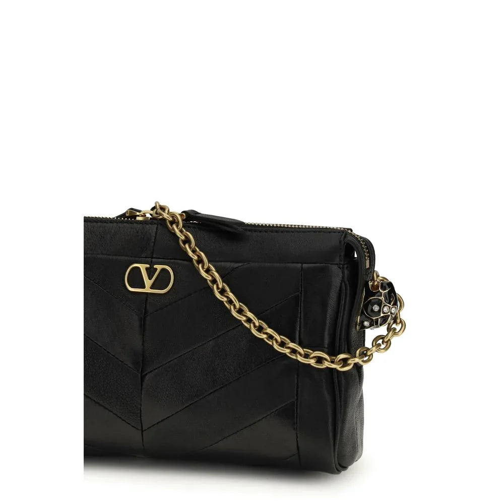 Valentino Garavani Black Lamb Ovis Aries Aries Shoulder Bag - Zeiniez