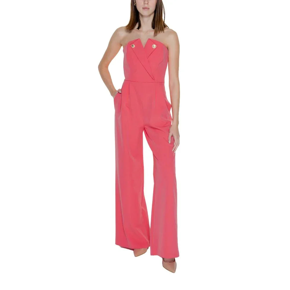 Silence Orange Polyester Jumpsuit - Zeiniez