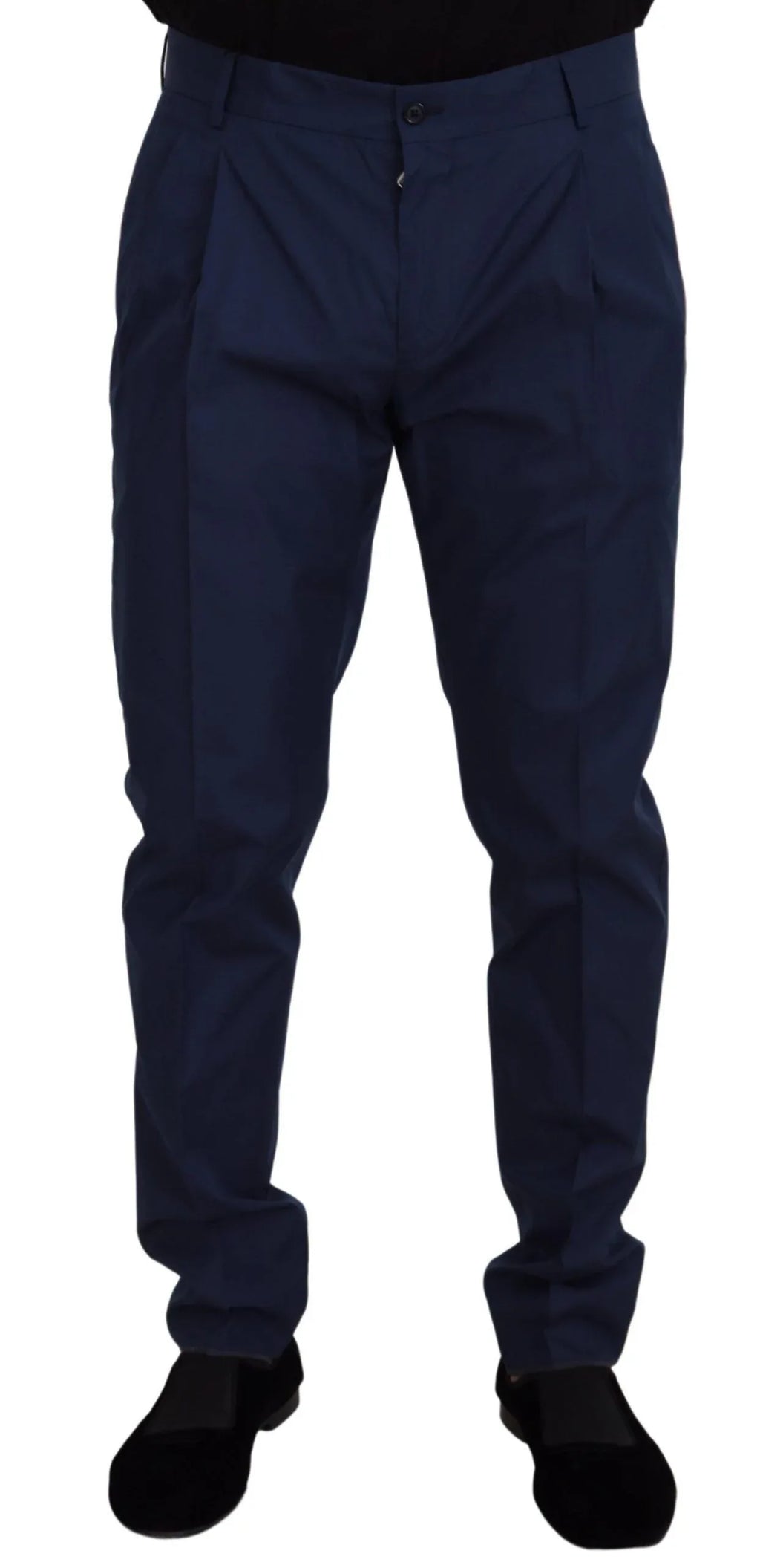 Dolce & Gabbana Blue Cotton Dress Pants - Zeiniez