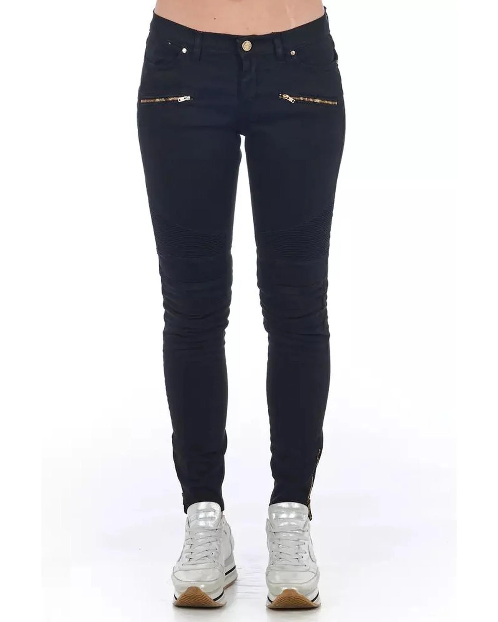 Frankie Morello Black Cotton Skinny Jeans - Zeiniez