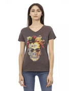 Trussardi Action Brown Cotton T-Shirt - Zeiniez