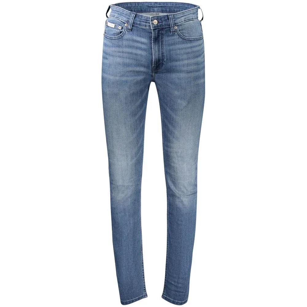 Calvin Klein Blu Cotton Men's Slim-Taper Jean - Zeiniez