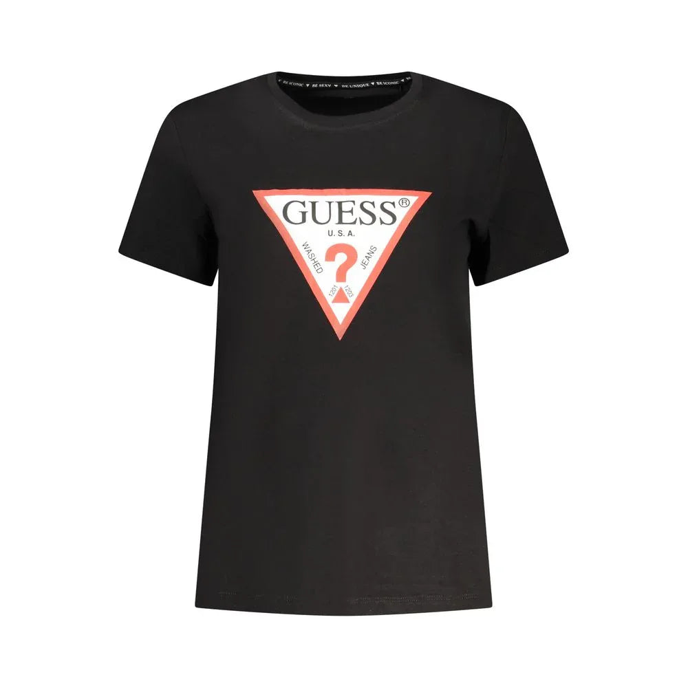 Guess Jeans Nero Cotton Women T-Shirt - Zeiniez