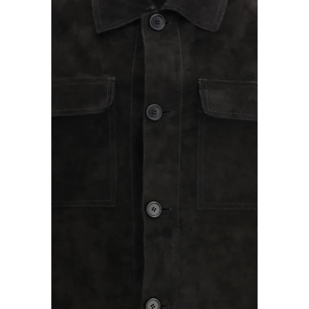 Salvatore Santoro Black Calf Leather Bos Taurus Clothing - Zeiniez