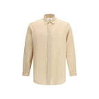 Lardini Beige Tencel Dress Shirt - Zeiniez