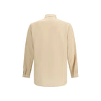 Lardini Beige Tencel Dress Shirt - Zeiniez