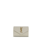 Saint Laurent Beige Calf Leather Bos Taurus Wallet