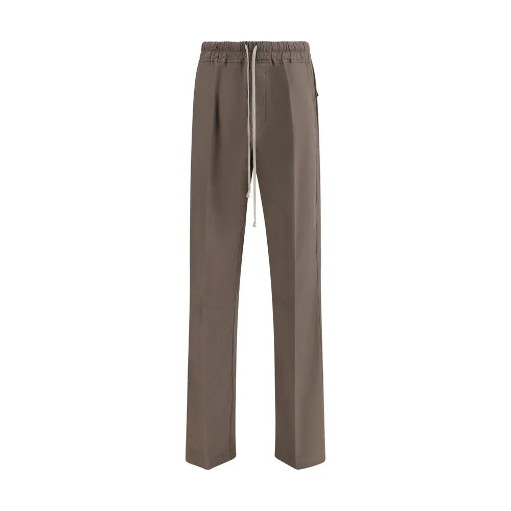 Rick Owens Brown Viscose Casual Pants - Zeiniez
