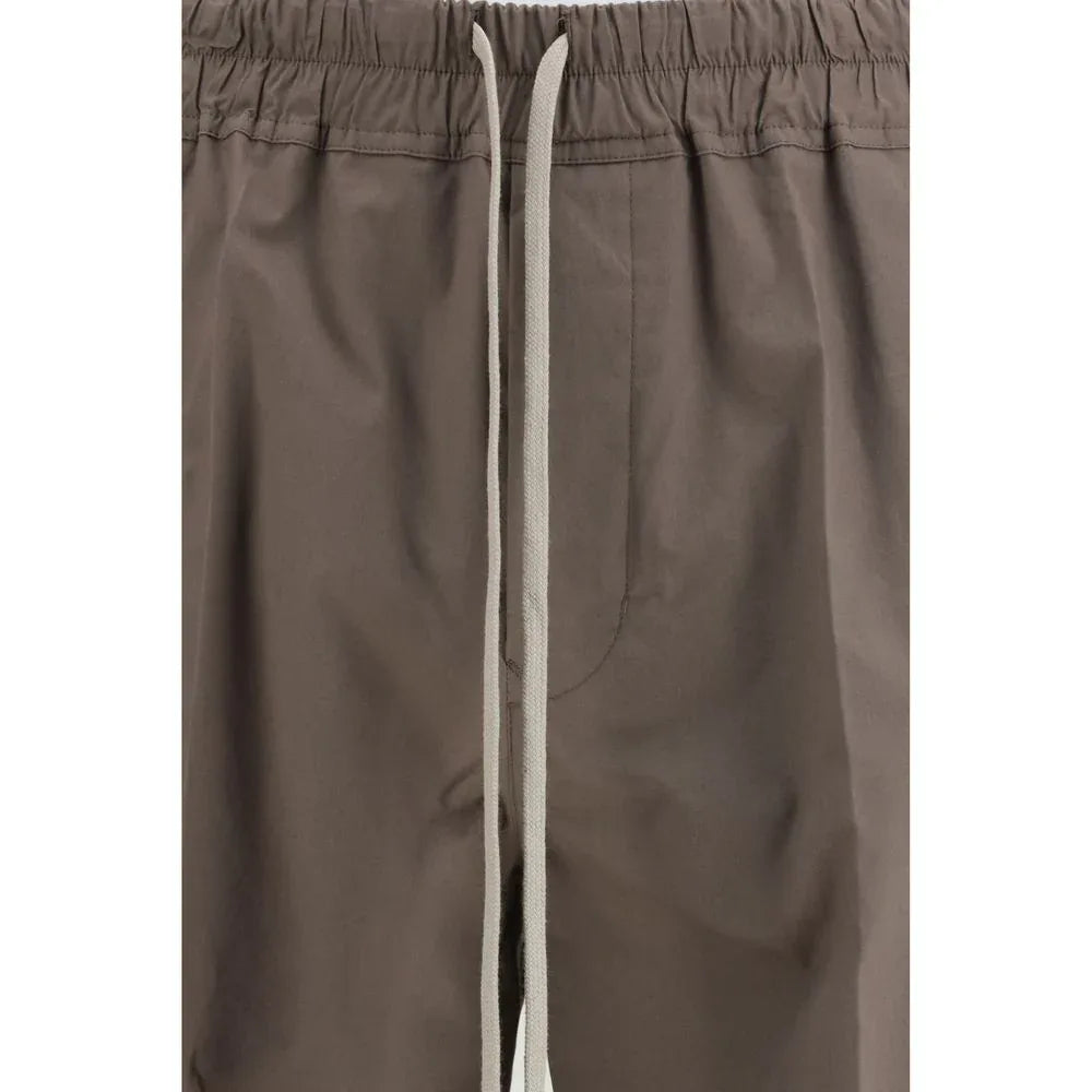 Rick Owens Brown Viscose Casual Pants - Zeiniez