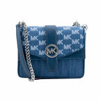 Michael Kors Blue Canvas Crossbody Bag - Zeiniez