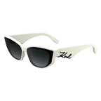 Karl Lagerfeld White Acetate Sunglasses