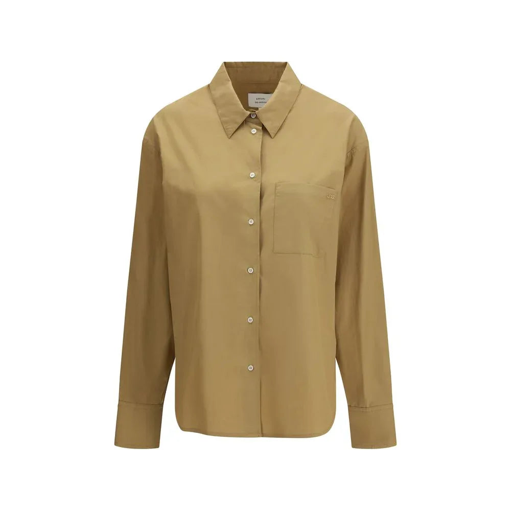 Loulou De Saison Beige Cotton Shirt - Zeiniez