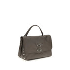 Zanellato Brown Calf Leather Bos Taurus Shoulder Bag - Zeiniez