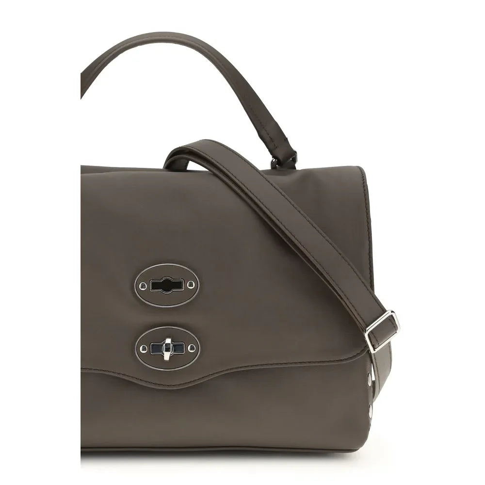 Zanellato Brown Calf Leather Bos Taurus Shoulder Bag - Zeiniez