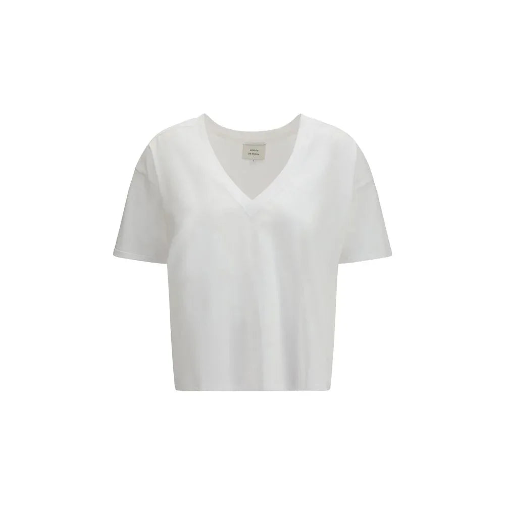 Loulou De Saison White Cotton Long Sleeve T-Shirt - Zeiniez