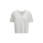 Loulou De Saison White Cotton Long Sleeve T-Shirt - Zeiniez