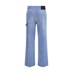 Haikure Blue Cotton Relaxed Fit Jeans - Zeiniez