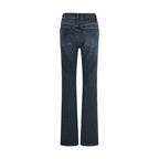 Haikure Blue Cotton Flared Jeans - Zeiniez