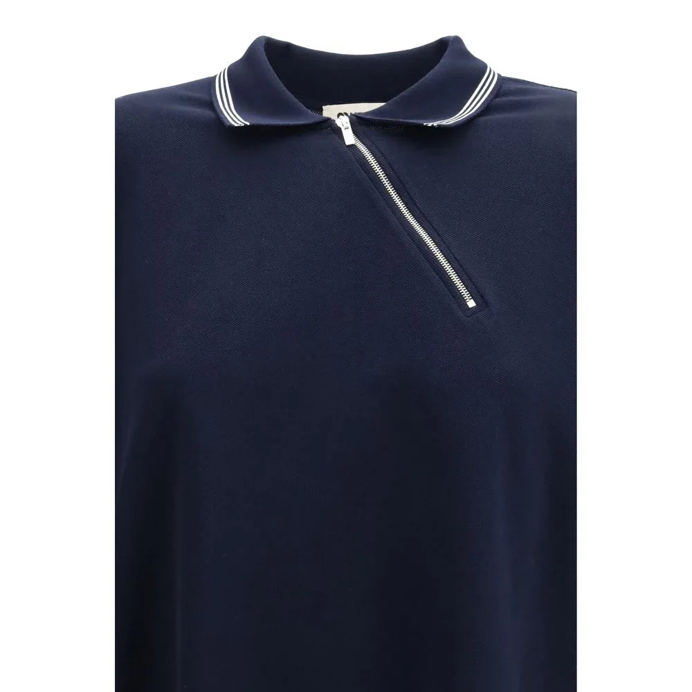 Miu Miu Blue Cotton Polo Shirt - Zeiniez