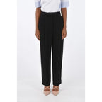 Tory Burch Black Acetate Casual Pants - Zeiniez