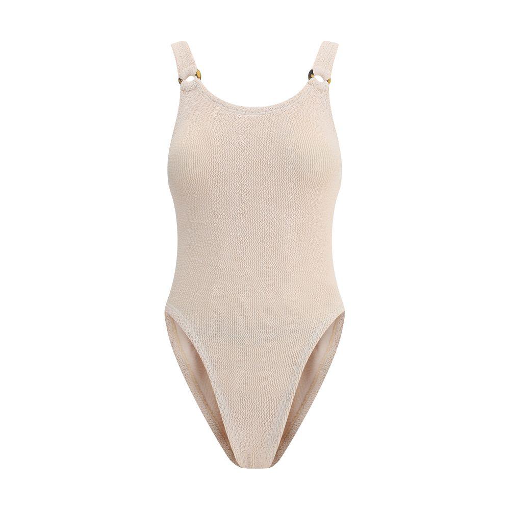 Hunza G Beige Polyamide One-Piece Swimsuit - Zeiniez