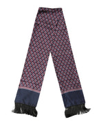 Dolce & Gabbana Multicolor Geometric Pattern Silk Fringe 142cm X 15cm Scarf - Zeiniez