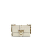 PINKO Beige Calf Leather Bos Taurus Shoulder Bag - Zeiniez