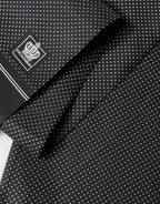 Dolce & Gabbana Black Silk Polka Dot Crown Foulard 140cm X 16.5cm Scarf - Zeiniez