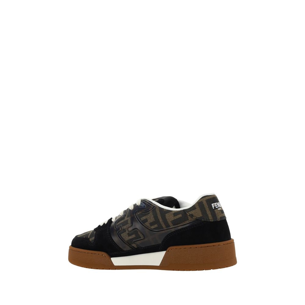 Fendi Brown Calf Leather Bos Taurus Sneakers