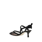 Fendi Black Nylon Platform Pumps