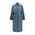 Fendi Blue Cotton Coat - Zeiniez