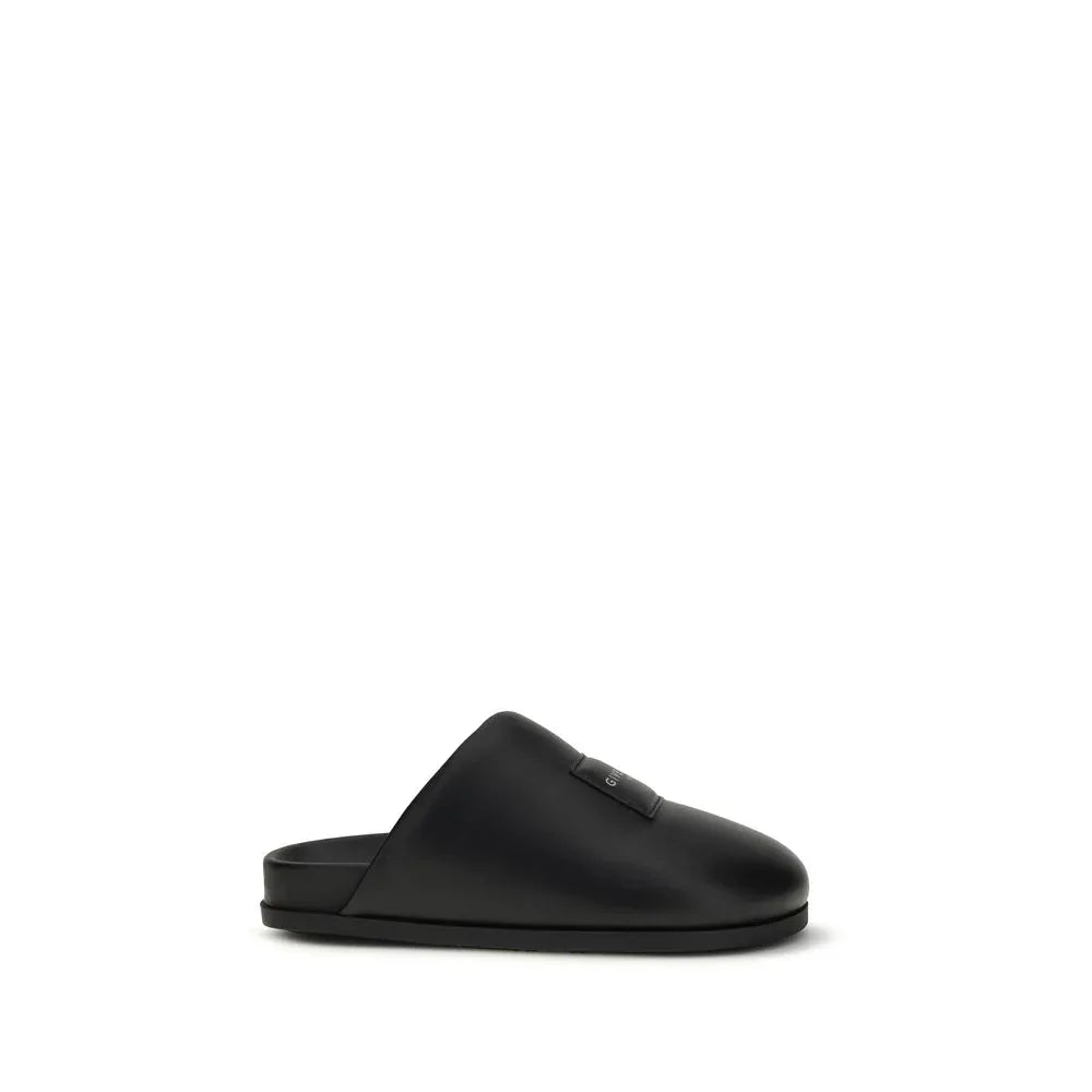 Givenchy Black Calf Leather Bos Taurus Mules - Zeiniez
