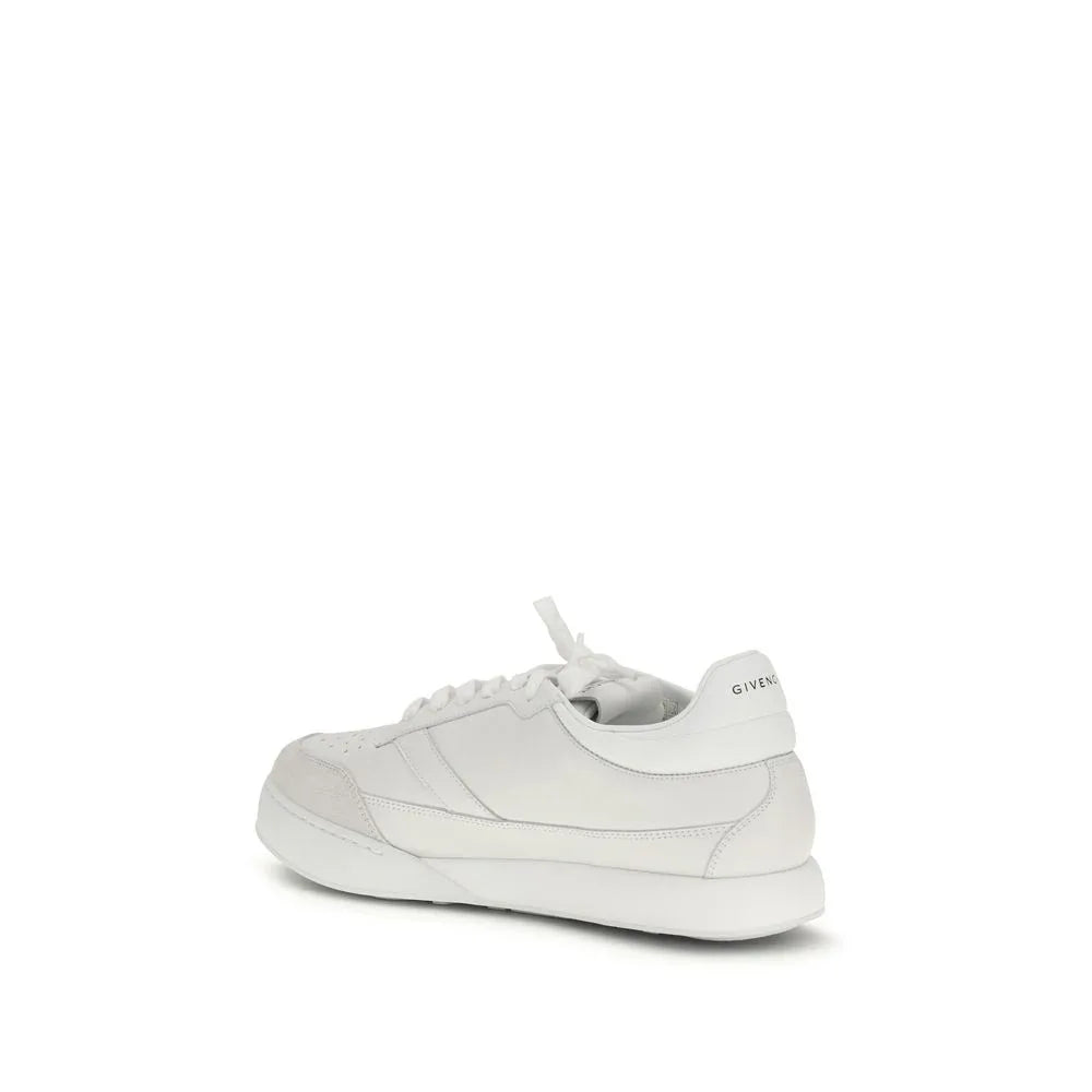 Givenchy White Calf Leather Bos Taurus Low Top Sneakers - Zeiniez