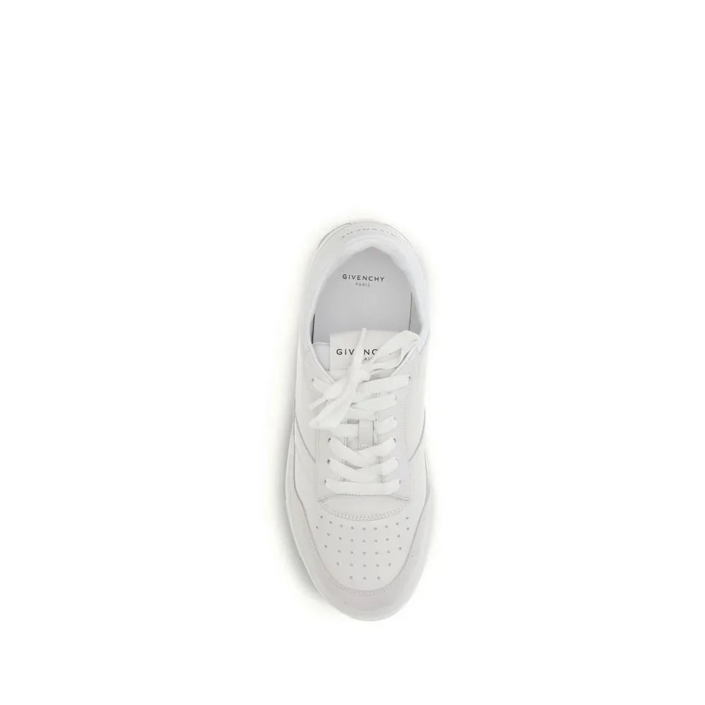Givenchy White Calf Leather Bos Taurus Low Top Sneakers - Zeiniez