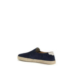 Brunello Cucinelli Blue Calf Leather Bos Taurus Espadrilles - Zeiniez