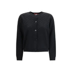 Gucci Black Wool Cardigan - Zeiniez