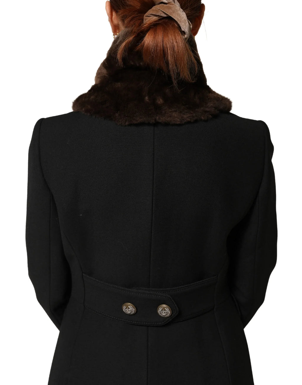 Dolce & Gabbana Brown Fur Shoulder Collar Neck Wrap 60cm x 14cm Scarf - Zeiniez