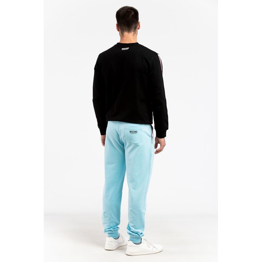 Moschino Blue Cotton Joggers (Workout Pants)