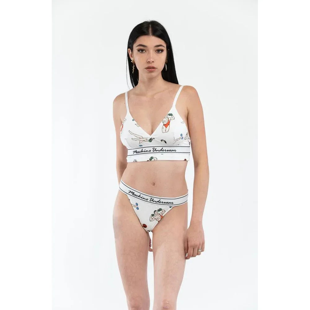 Moschino White Cotton Tank Tops - Zeiniez