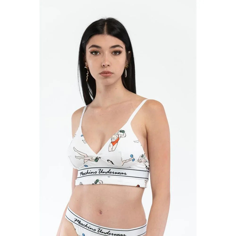 Moschino White Cotton Tank Tops - Zeiniez
