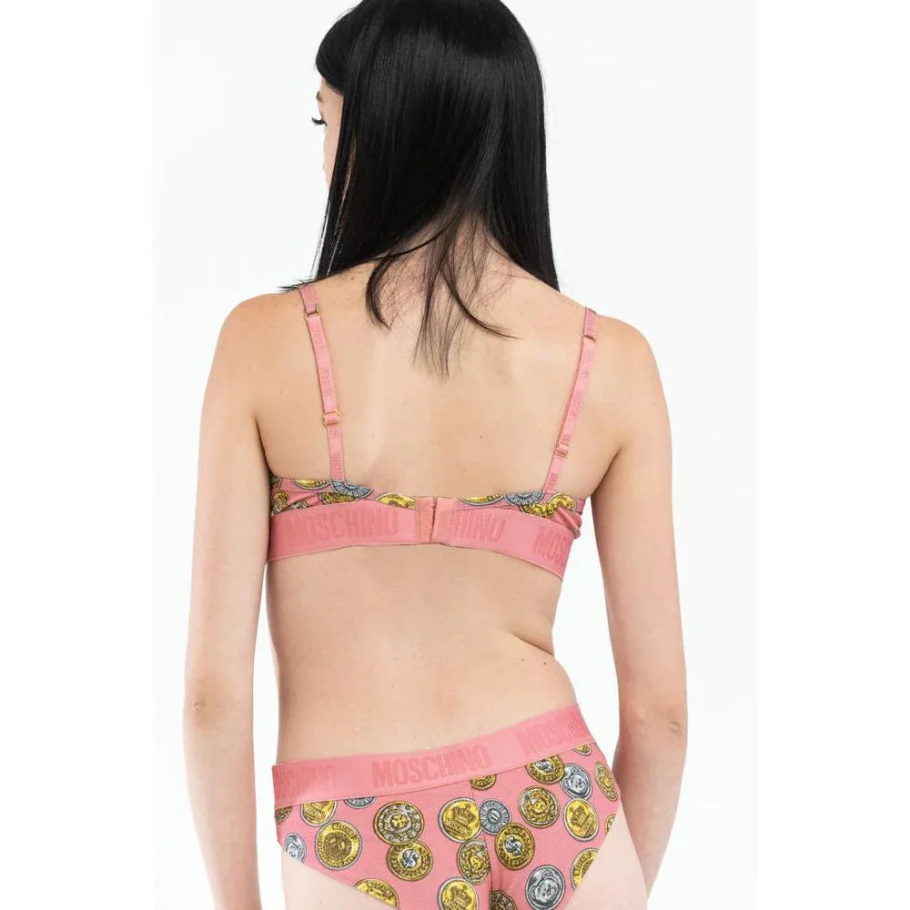 Moschino Pink Cotton Bra - Zeiniez