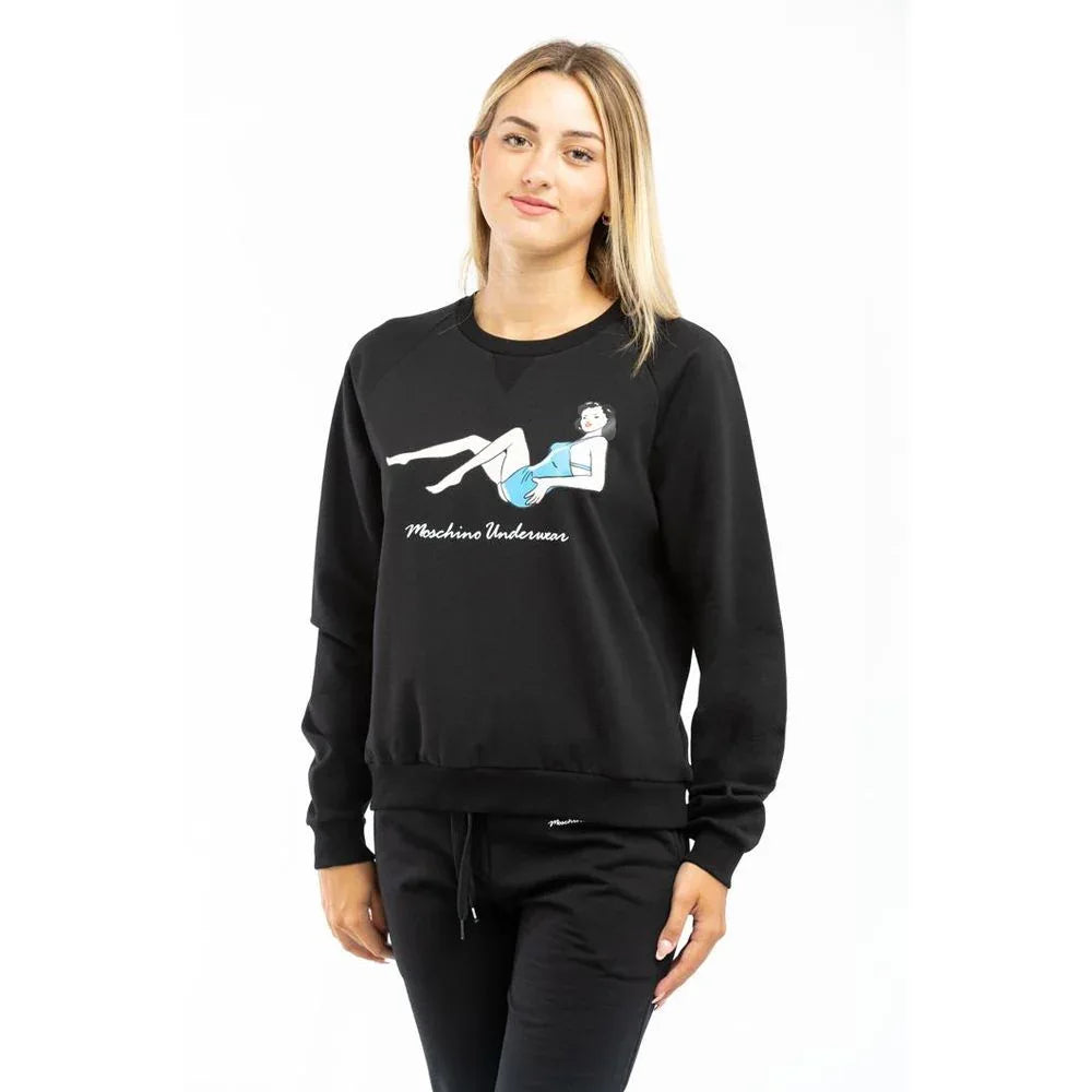 Moschino Black Cotton Sweatshirt - Zeiniez