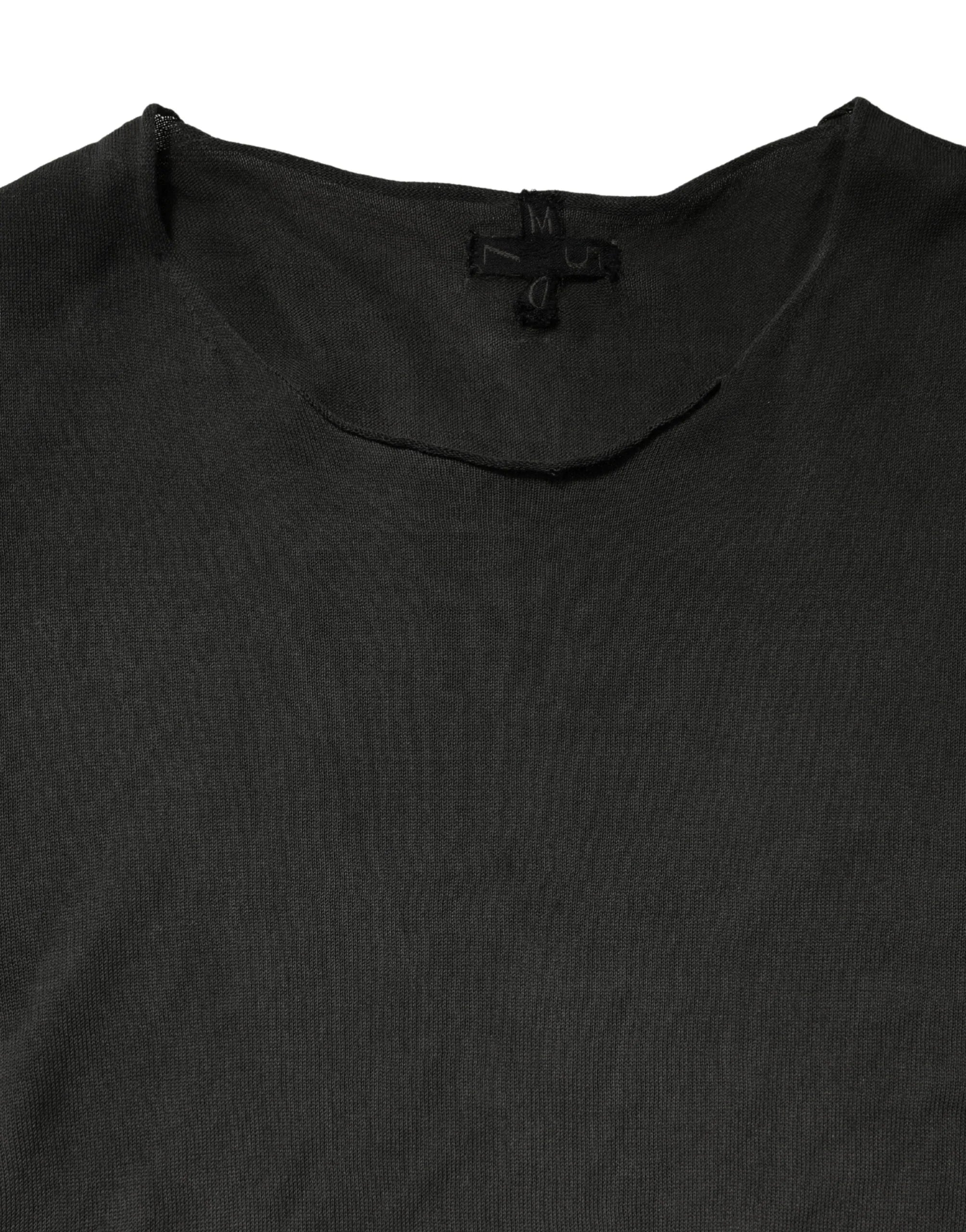 Dolce & Gabbana Sweater Black Cotton Crewneck Sweatshirt - Zeiniez